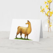 Peruanisches Lama Karte (Gelbe Blume)