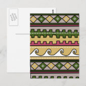 Peruanisches Muster Postkarte (Vorne/Hinten)