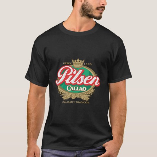 peruanisches Restaurant Pilsen Callao Beer Marca P T-Shirt (Vorderseite)