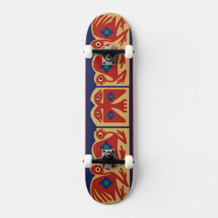 Peruanisches Tribal-Vogel-Skateboard Skateboard