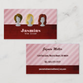 Perücke-Geschäfts-Visitenkarten Visitenkarte (Vorne/Hinten)