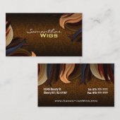 Perücke-Geschäfts-Visitenkarten Visitenkarte (Vorne/Hinten)