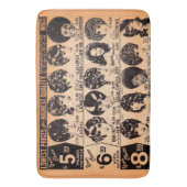 Perückenwerbung Anfang der 1970er Jahre Badematte (Vorderseite Vertikal)