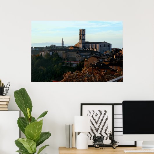 Perugia, Italien Poster (Heimbüro)