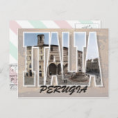 Perugia, Italien Postkarte (Vorne/Hinten)