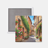 Perugia Italien Reise Magnet (Vorderseite/Rückseite)