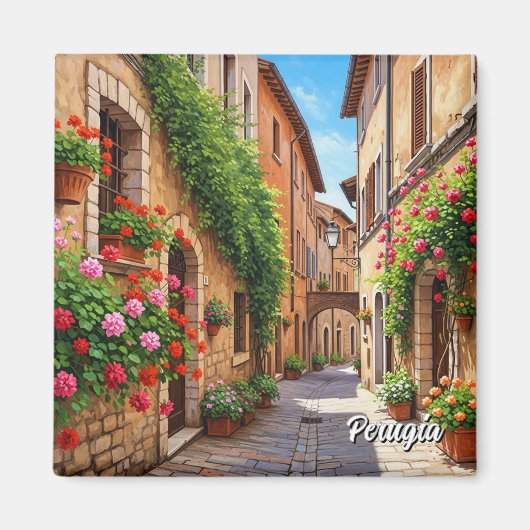 Perugia Italien Reise Magnet (Vorne)