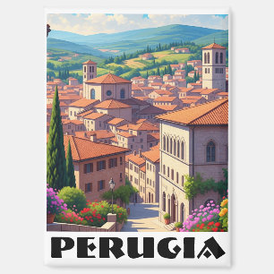 Perugia Italien Reisen Magnet