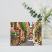 Perugia Italy Travel Postkarte (Stehend Vorderseite)