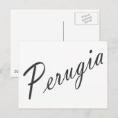 Perugia Postkarte (Vorne/Hinten)