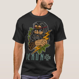 Perun Slavic-Mythen Heidenfürst Sturmwaffe 1 T-Shirt