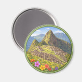 Perus Machu Picchu Magnet (Vorderseite/Rückseite)