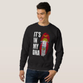 Peruvian And Kiribati Mix DNA Heritage Flag Sweatshirt (Vorne ganz)