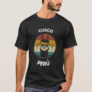 Peruvian Cusco Charming Llamas Cuzco Peru Llama Lo T-Shirt