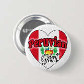 Peruvian Girl Button (Vorne & Hinten)