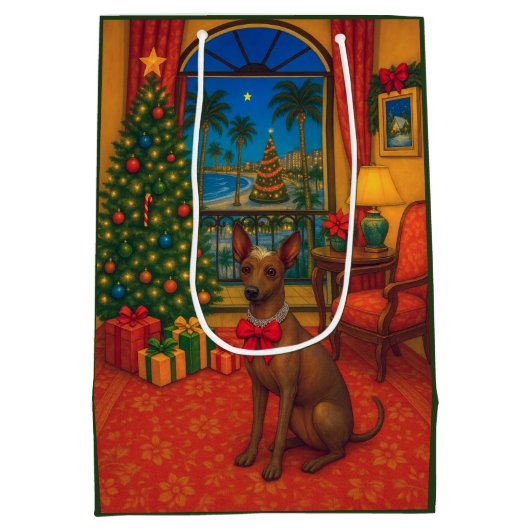 Peruvian Inca Orchid Holiday  Mittlere Geschenktüte (Rückseite)