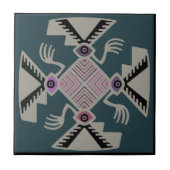 Peruvian Inca Pajaro Tile Fliese (Vorderseite)