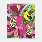 Peruvian Lilies Fleecedecke (Vorderseite)