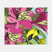 Peruvian Lilies Fleecedecke (Vorderseite (Horizontal))