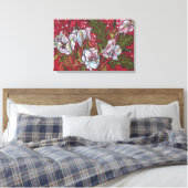 Peruvian Lilies Spring Flowers Leinwanddruck (Insitu (Schlafzimmer))