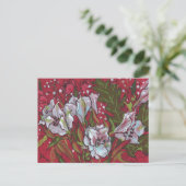 Peruvian Lilies Spring Flowers Postkarte (Stehend Vorderseite)