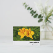 Peruvian Lilies Visitenkarte (Stehend Vorderseite)
