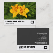 Peruvian Lilies Visitenkarte (Vorne/Hinten)