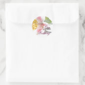 Peruvian Lilly Our Wedding Einladungs-Sticker Runder Aufkleber (Tasche)