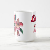 Peruvian Lily Love is the answer love mug Kaffeetasse (Mittel)