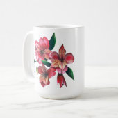 Peruvian Lily Love is the answer love mug Kaffeetasse (Vorderseite Links)