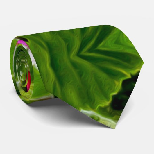 Peruvian Lily Pattern Krawatte (Gerollt)