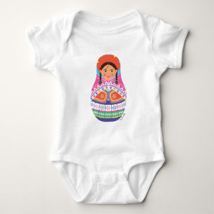 Peruvian Matryoshka Baby Bodysuit Baby Strampler
