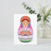 Peruvian Matryoshka Postcard Postkarte (Stehend Vorderseite)