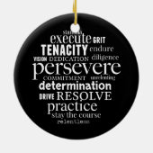 Perverse Word Art starke Frauen erreichen Keramik Ornament (Hinten)