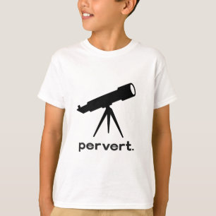 Perverser mit Teleskop Lustige Parodie Humor T-Shirt