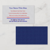 PERVERT-VEREIN VISITENKARTE (Vorne/Hinten)