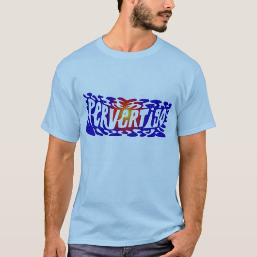 pervertigo Blau T-Shirt (Vorderseite)