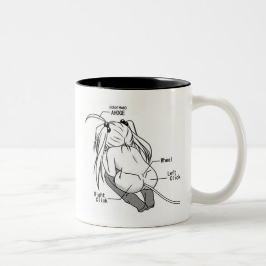 Pervy MäuseTasse Zweifarbige Tasse (Rechts)