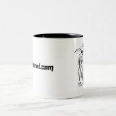 Pervy MäuseTasse Zweifarbige Tasse (Mittel)