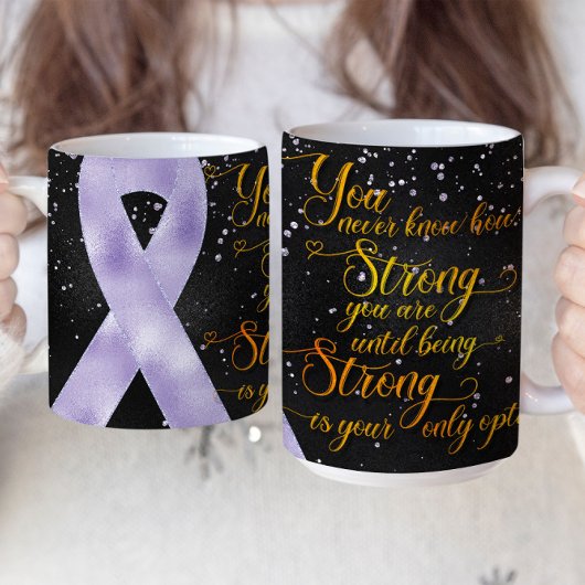 Perwinkle Awareness Ribbon Tasse Design