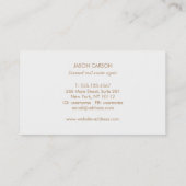 Perwinkle für das elegante Real Anwesen Ananas-Log Visitenkarte (Rückseite)