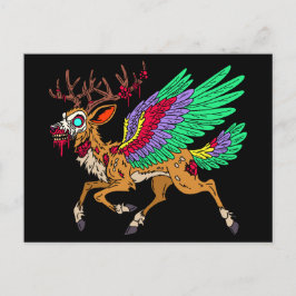 Peryton Zombie Postkarte