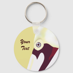 Perzeptiver Pelikanischer Schlüsselanhänger