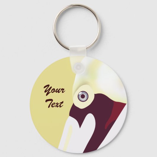 Perzeptiver Pelikanischer Schlüsselanhänger (Vorderseite)