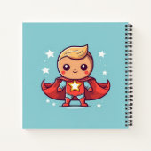PERZONALISIERTES SUPER HERO NOTEBOOK NOTIZBLOCK (Rückseite)