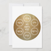 Pesach - Einladung Pessach Seder CUSTOM (Vorderseite)