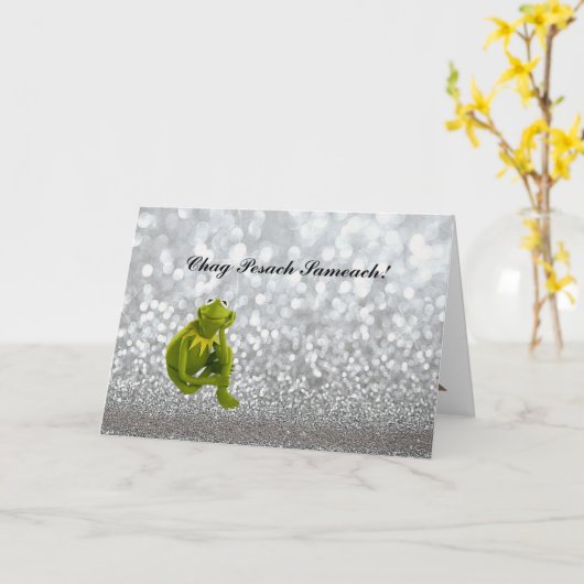 Pesach Greeting Card Happy Passover in Hebrew Karte (Gelbe Blume)