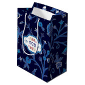 "Pesach" hebräische Mittlere Geschenktüte (Rückseite Schrägansicht)