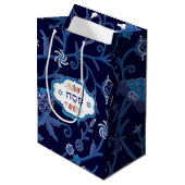 "Pesach" hebräische Mittlere Geschenktüte (Vorderseite Schrägansicht)