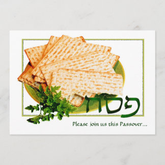 "Pesach, Matzah, Maror" Einladungen zum Seder-Pess